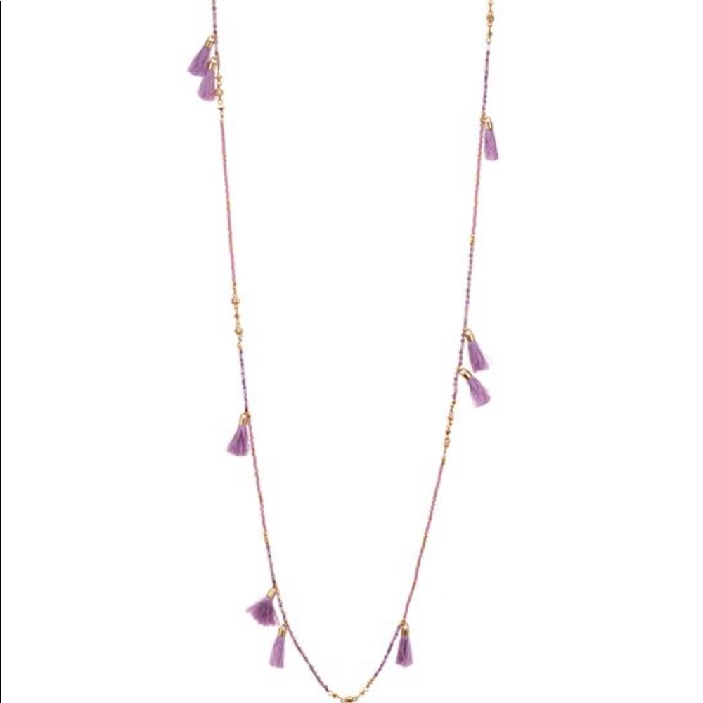 Set of purple tassel KS jewelry